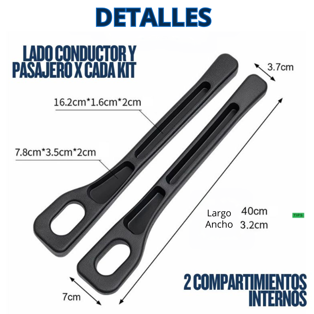 OFERTA 2X1|AUTOGRIP ®|Relleno de huecos de asiento para carro